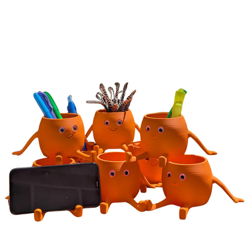 Orange Phanta Cubbie Collectible Toy Pot
