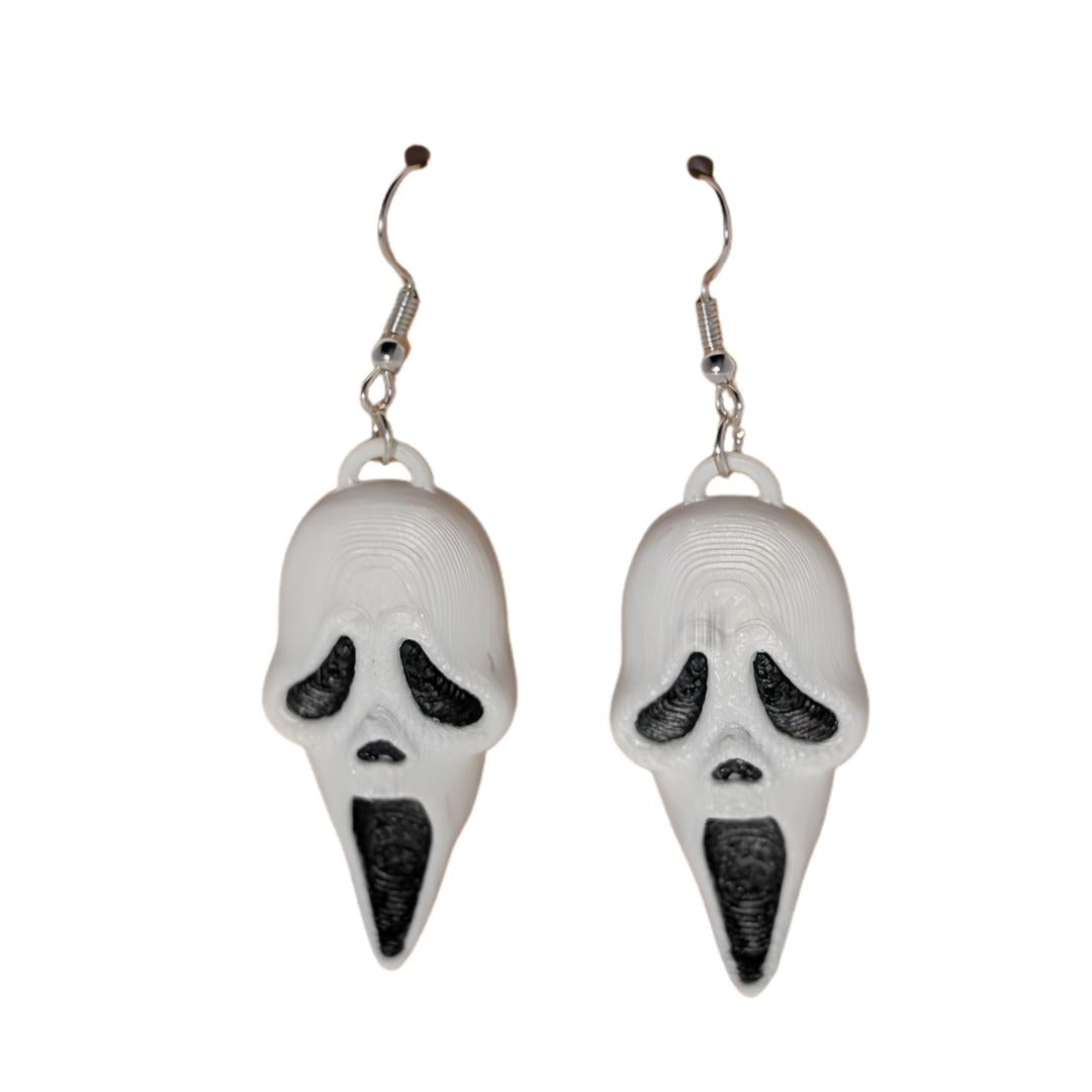 Ghost Face Earrings image 0