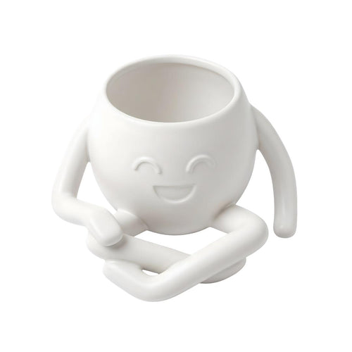 Serene White WooSah Mini Planter