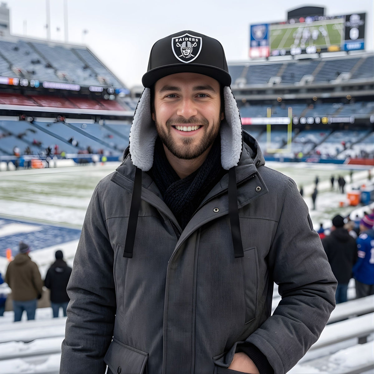 Raiders Kids Earmuffs Hat image 1