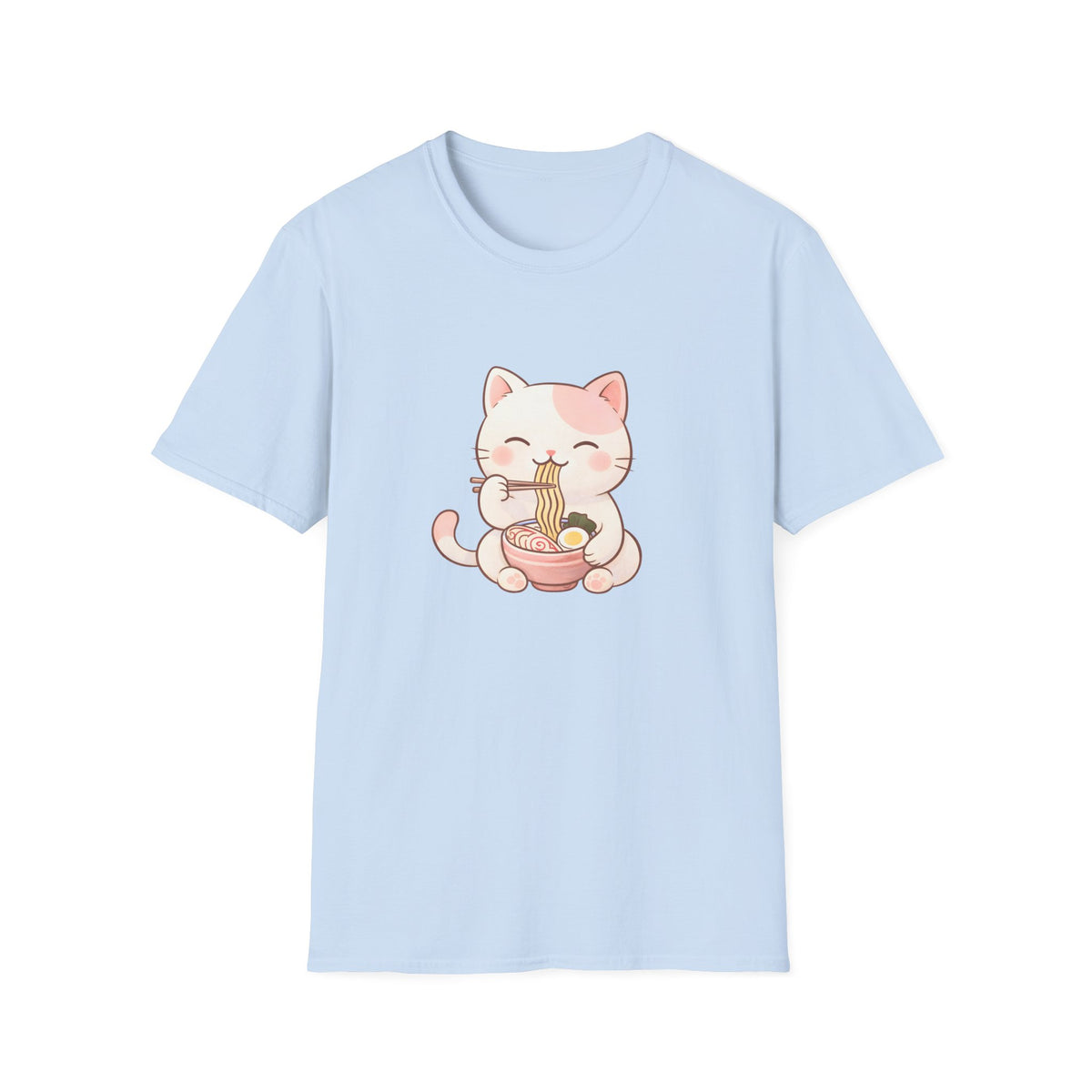 Cute Cat Eating Ramen T-Shirt image 9