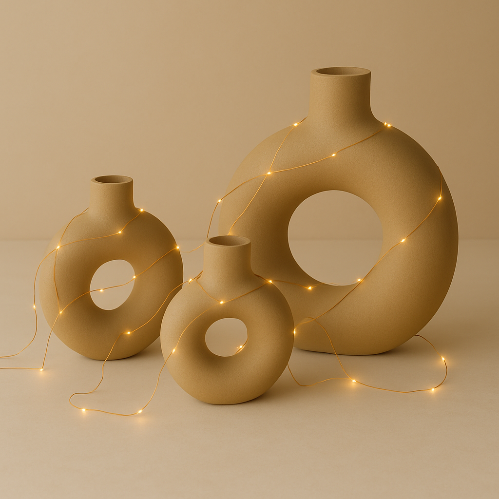 Sand & Stone Vase Trio image 1