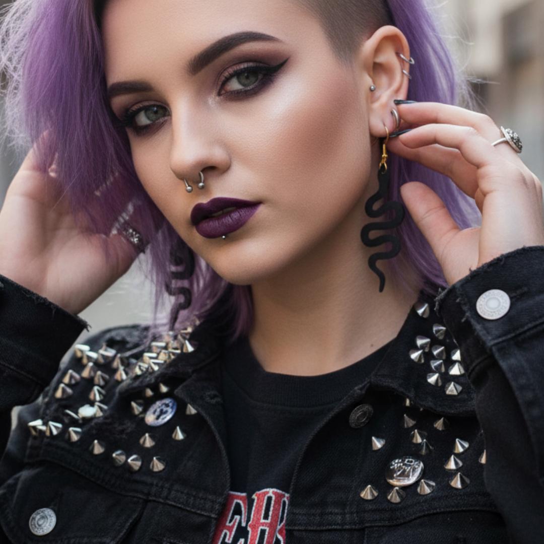 Venom Vibes - Snake Earrings image 1
