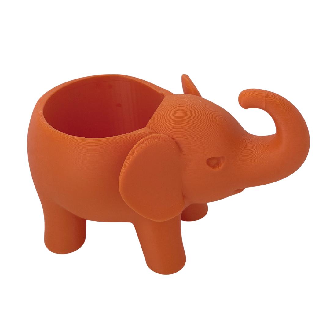 Happy Elephant Animal Planter image 0