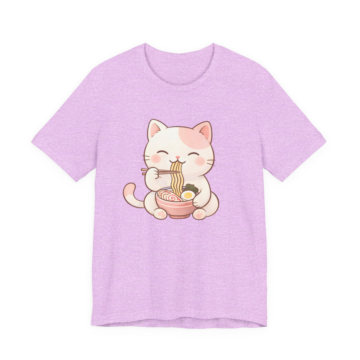 Kitty Kat Ramen Tee - Cute Kitten Eating Ramen Graphic T-Shirt