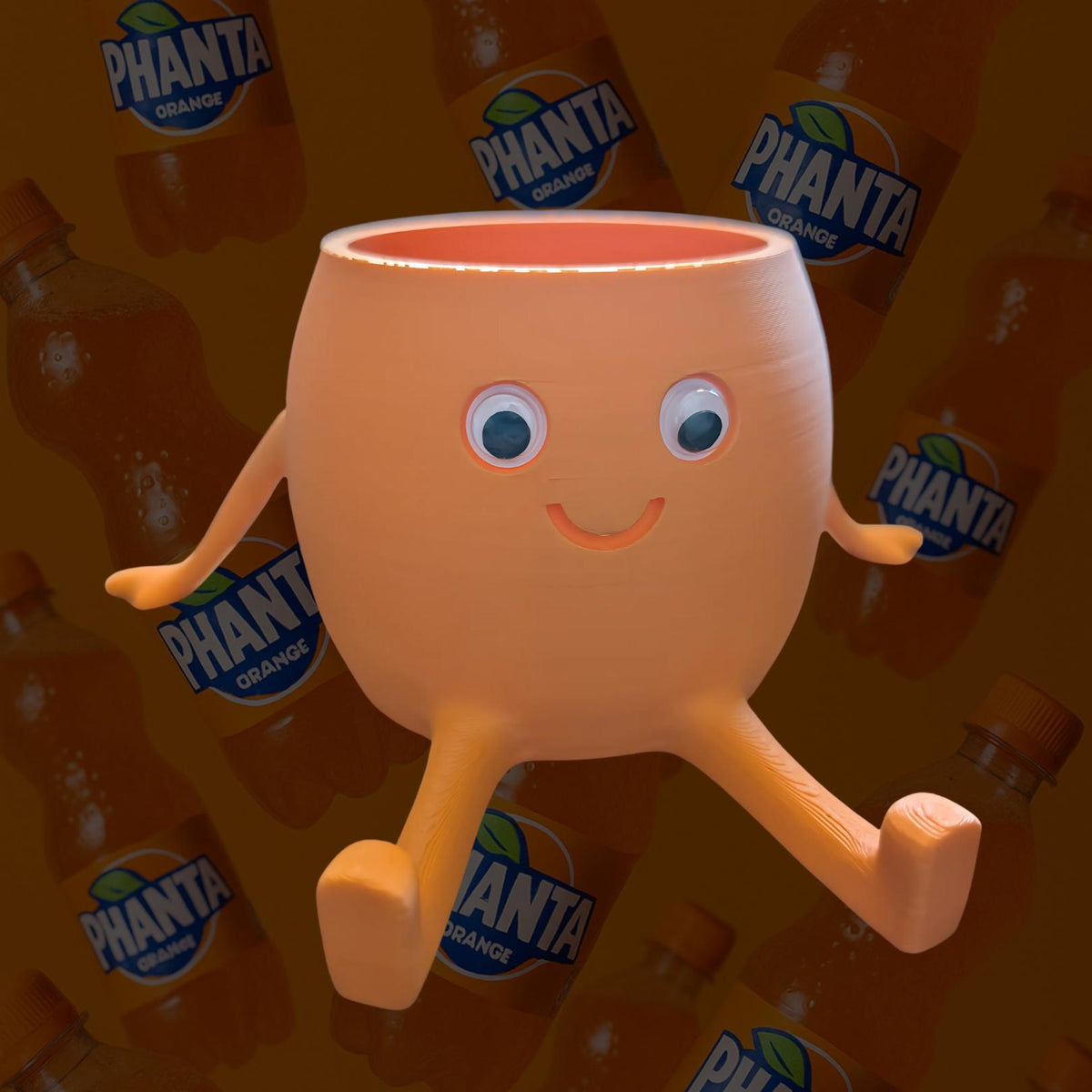 Orange Phanta Cubbie Collectible Toy Pot image 1