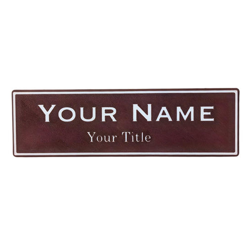 Personalized Engraved Desk Name Plate - Custom Office Decor & Professional Gift