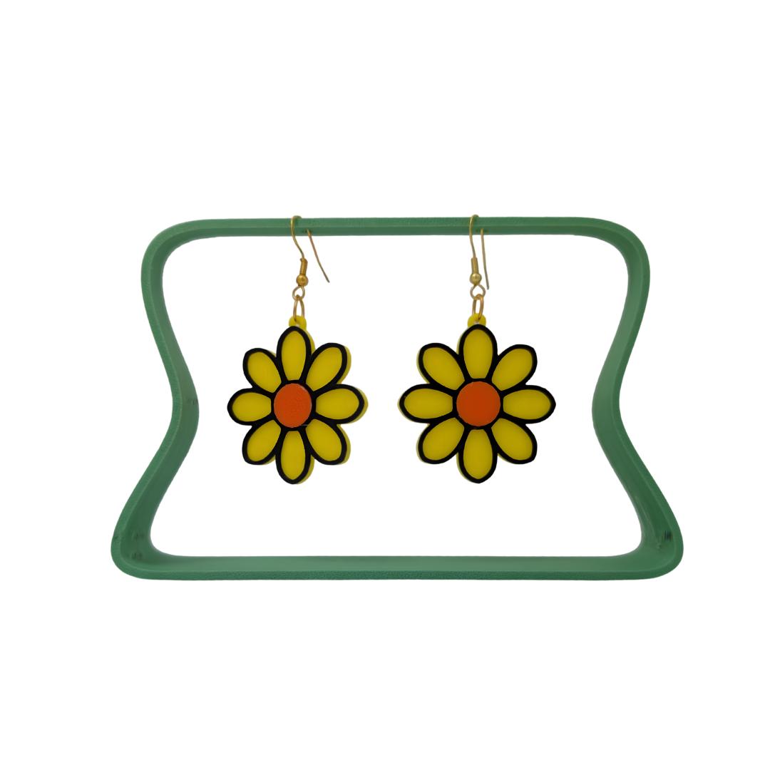 Daisy Flower Earrings image 0