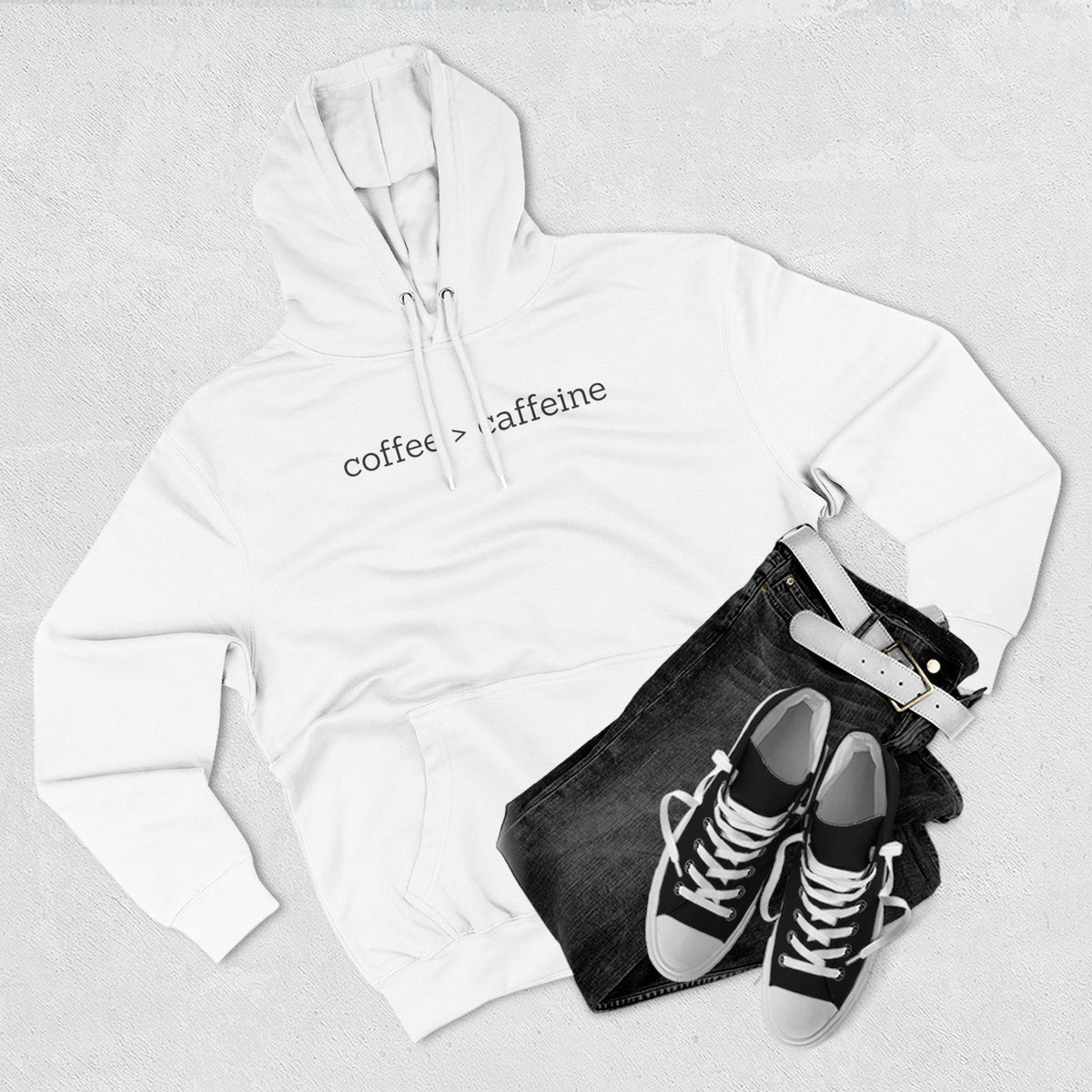 Coffee > Caffeine Premium Hoodie  image 3