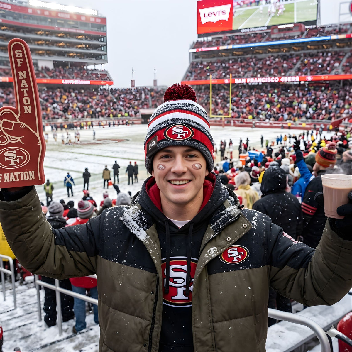 Official 49ers Beanie - Youth image 1
