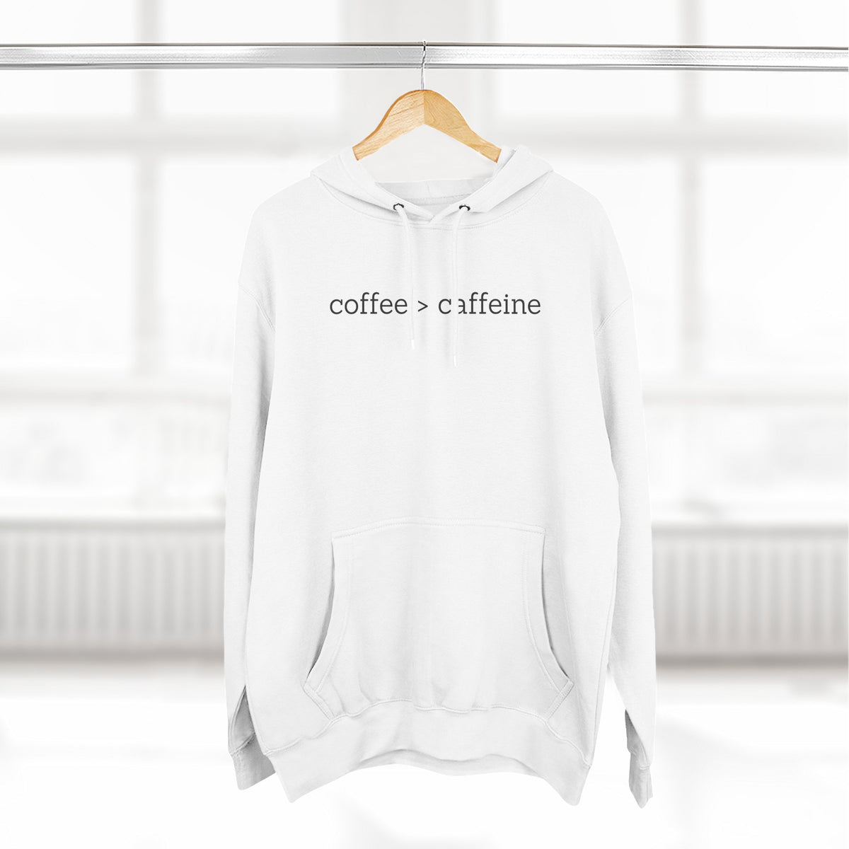 Coffee > Caffeine Premium Hoodie  image 4